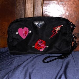 Prada nylon cosmetics pouch, black